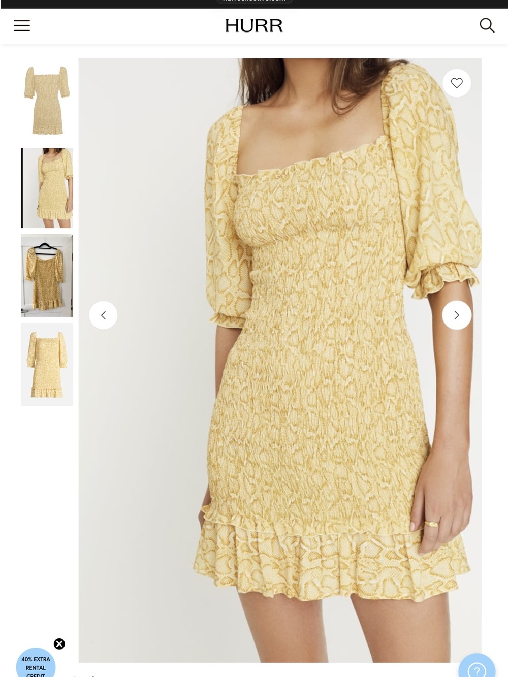 Faithfull the Brand Yellow Smocked Wedding Guest Dress